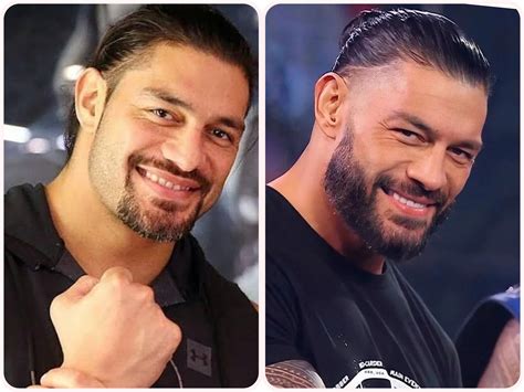 roman reigns beard|roman reigns plastic surgery.